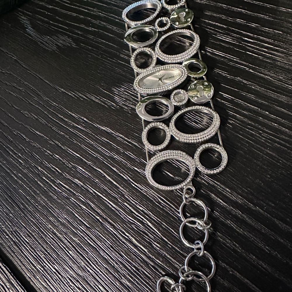 Marc Ecko Silver Bracelet with Olive Accents